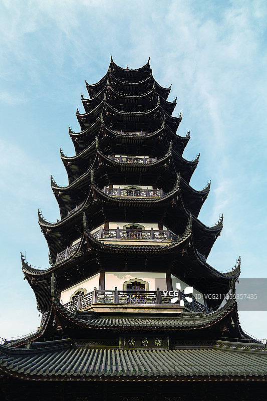 张家港香山聆风塔古建筑风景图片素材