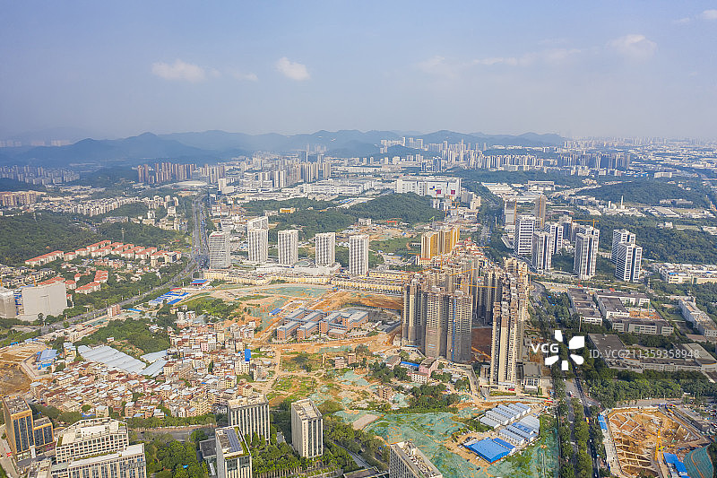 航拍中国广州黄埔科学城图片素材
