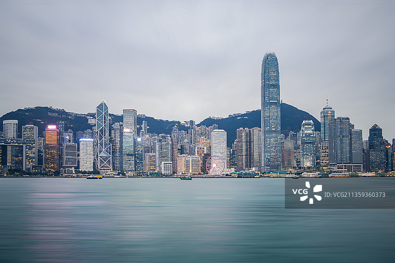 香港 中环 金融中心 湾仔 会寨中心 维多利亚图片素材