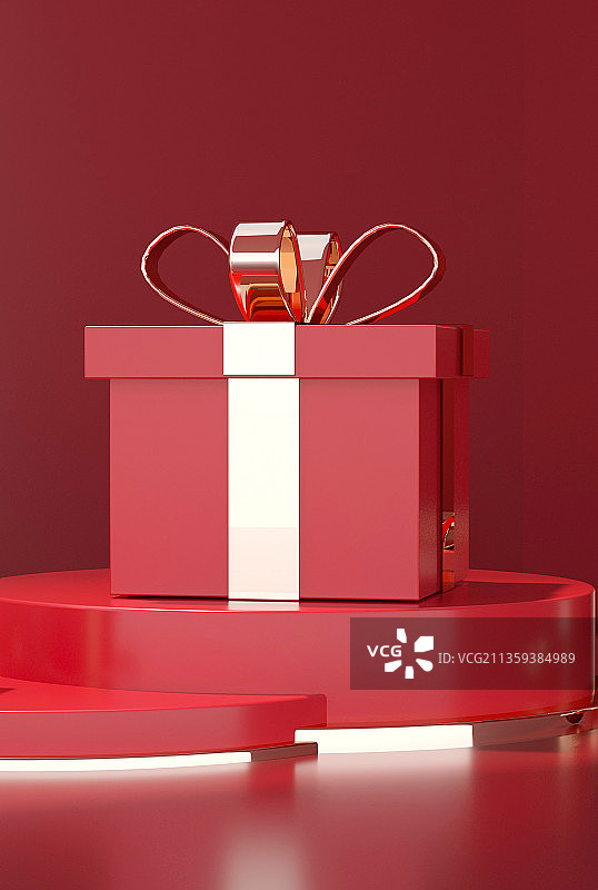 红色展台创意场景图片素材