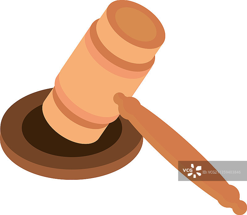 法官木槌图标图片素材