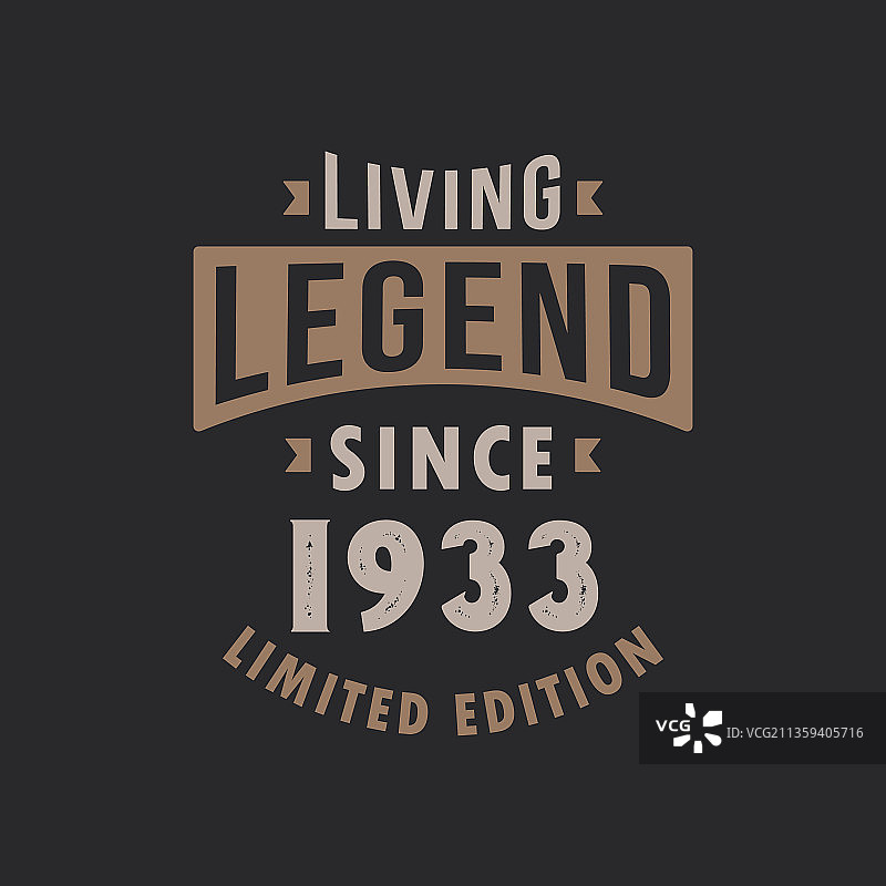 1933年以来的传奇人物限量版图片素材