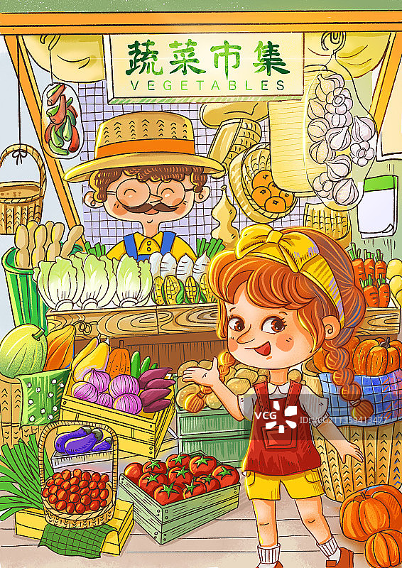 蔬菜市集图片素材