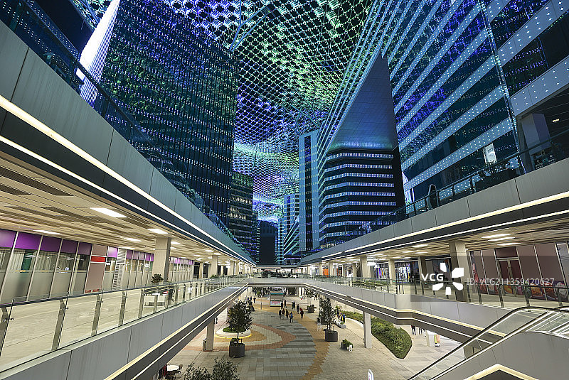 G60科创云廊城市商业综合体夜景图片素材