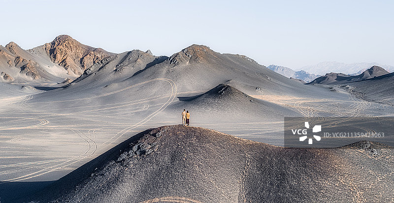 青海冷湖黑独山图片素材
