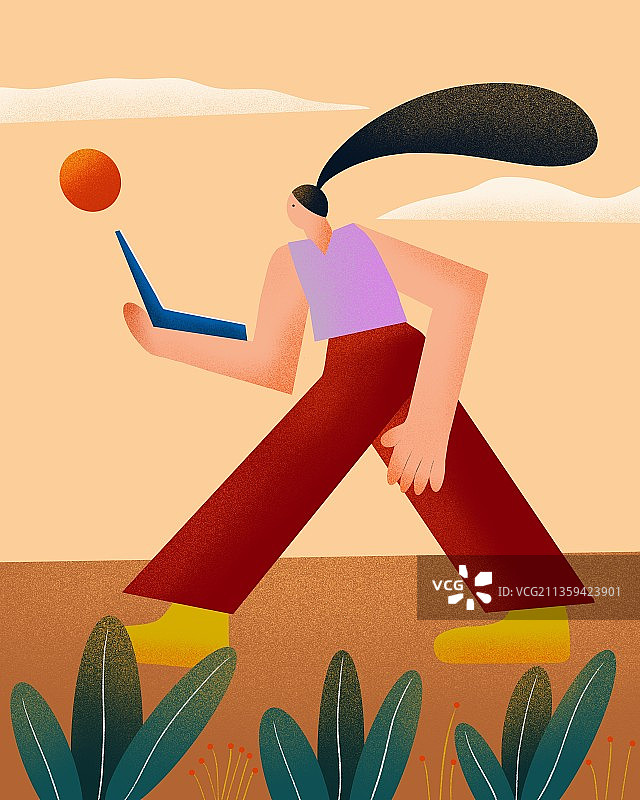 一个人 女孩 工作 户外图片素材