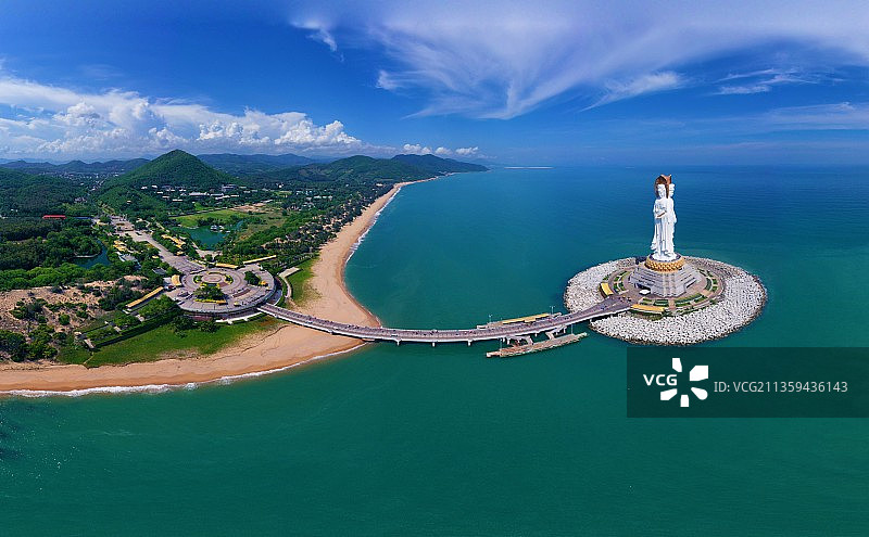 三亚南山海上观音图片素材