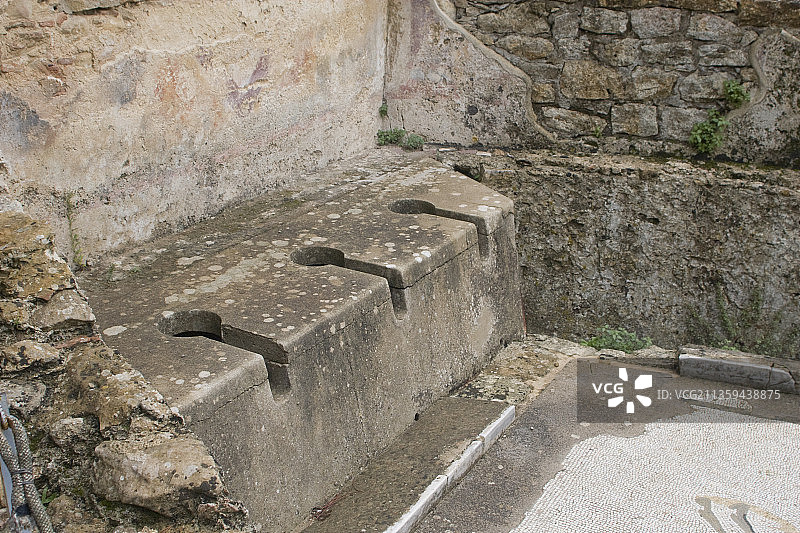 卡萨莱罗马别墅的厕所图片素材