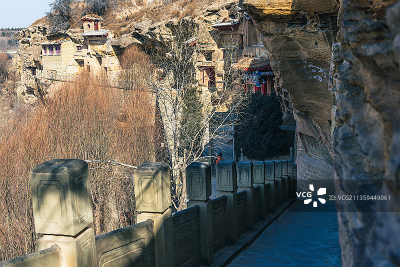 陕西榆林红石峡，雄石峡，碑林，书法，无定河，榆溪河图片素材