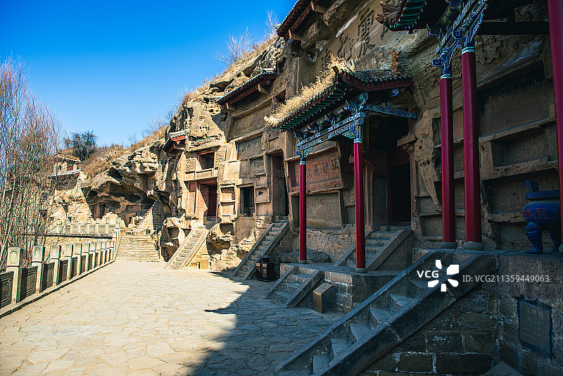 陕西榆林红石峡，雄石峡，碑林，书法，无定河，榆溪河图片素材