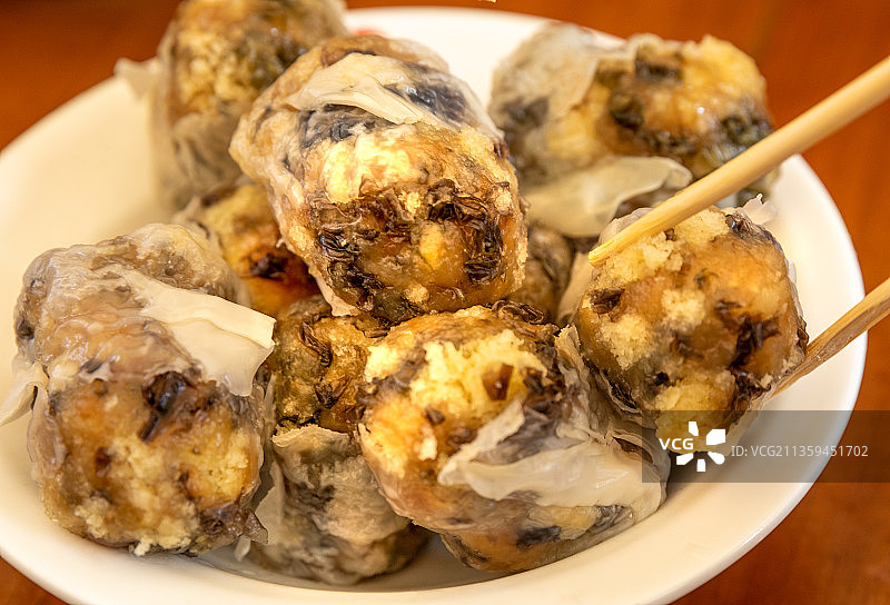 沙县小吃甜烧麦图片素材