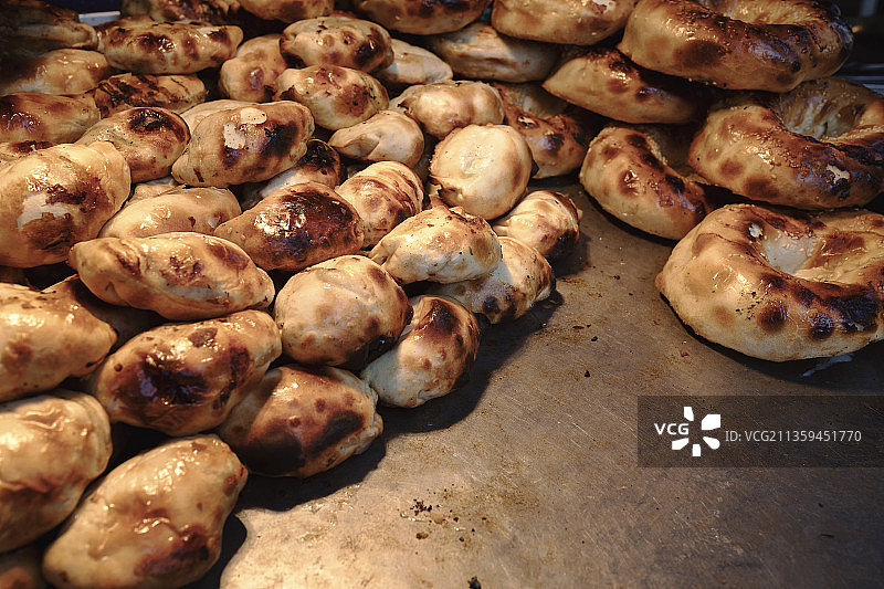 新疆烤包子与小油馕细节图图片素材
