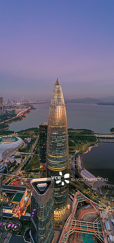 深圳湾的傍晚图片素材