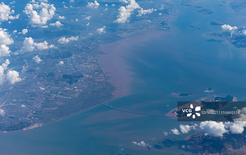 浙江温州沿海海岸线海岛图片素材