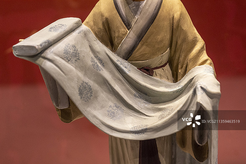 天津民俗：泥人张彩塑——张铭制彩塑黄道婆（天津博物馆藏）图片素材