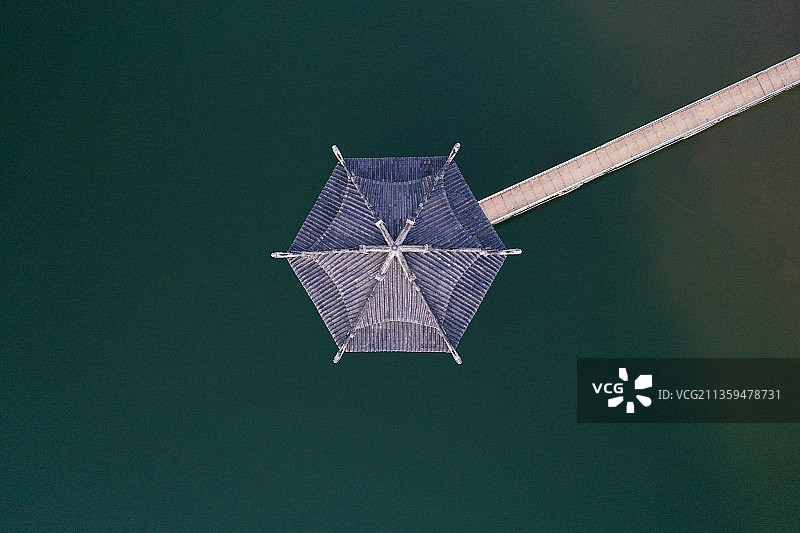 四川省南充市西充九龙潭水库航拍图片素材