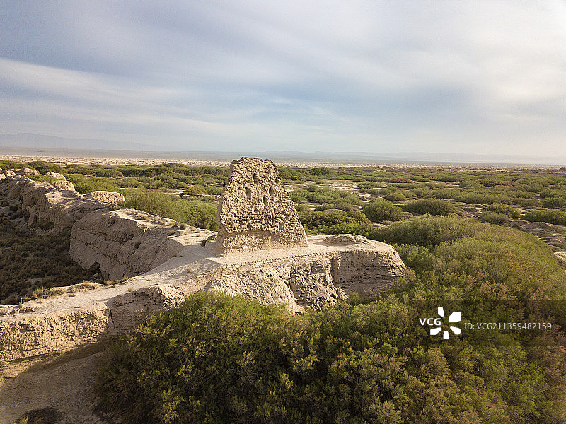 世界文化遗产，甘肃省酒泉市瓜州县锁阳城（瓜州古城）图片素材