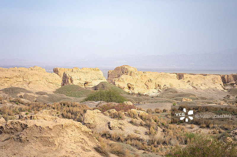 世界文化遗产，甘肃省酒泉市瓜州县锁阳城（瓜洲古城）图片素材