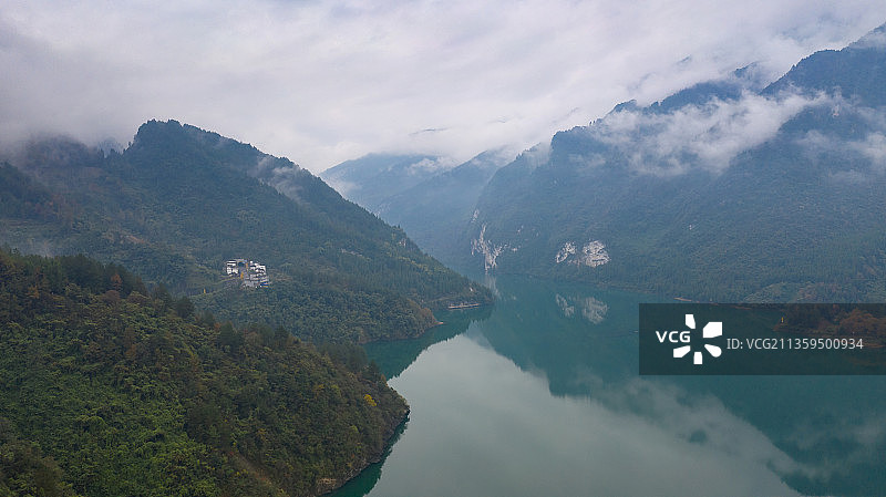 重庆市彭山乌江画廊景区航拍相片图片素材