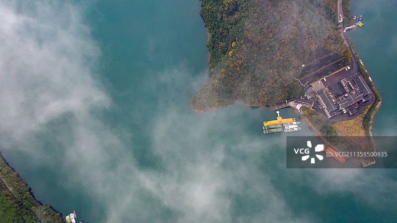 重庆市彭山乌江画廊景区航拍相片图片素材