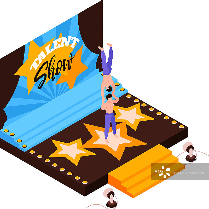 才艺表演舞台构图图片素材