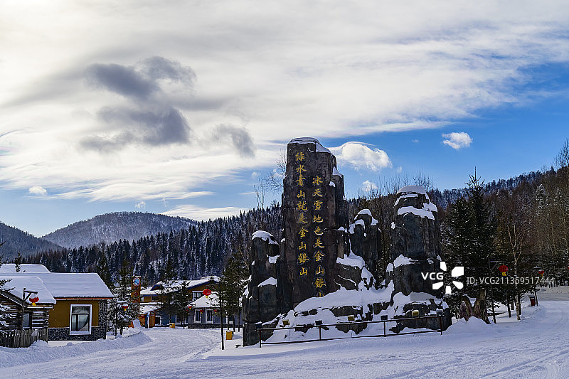黑龙江牡丹江：中国雪乡-大海林双峰林场图片素材