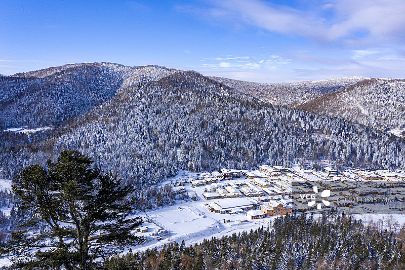 黑龙江牡丹江：中国雪乡-大海林双峰林场图片素材