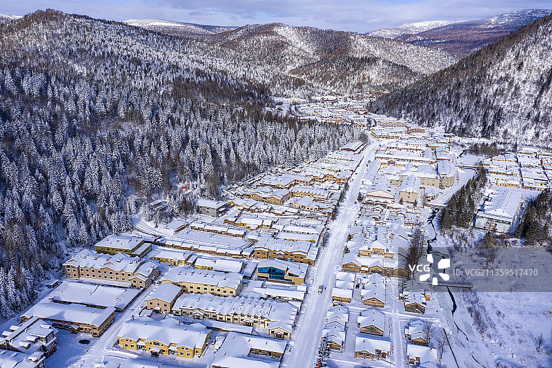 黑龙江牡丹江：中国雪乡-大海林双峰林场图片素材