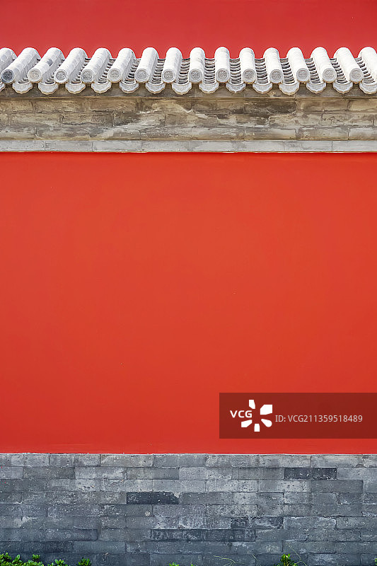 中式红墙背景图片素材
