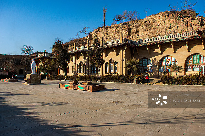 陕西榆林米脂杨家沟革命纪念馆图片素材