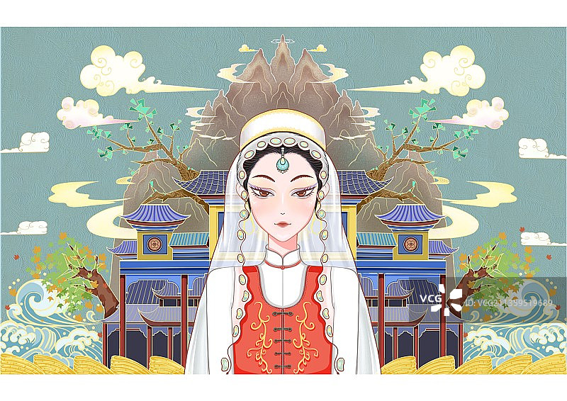 原创插画-民族风插画图片素材