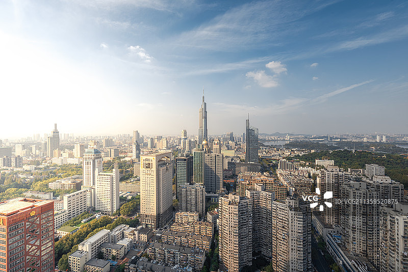 白天的南京城图片素材