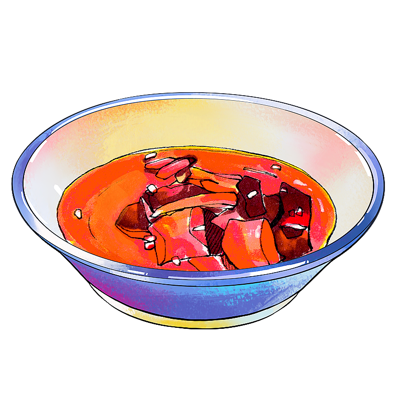 酱料 调味品调料传统饮食 小吃 美食手绘插画图片素材