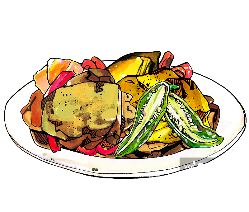 安哥拉 姆安巴鸡肉 非洲旅游传统饮食 小吃 美食手绘插画图片素材