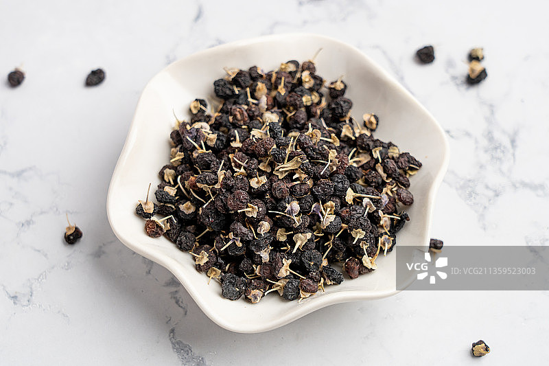 中国西部特产黑枸杞图片素材