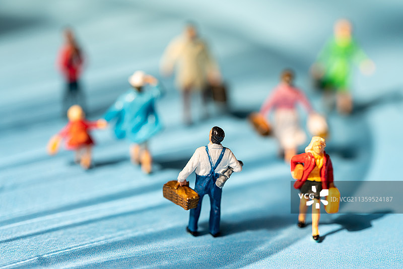 热闹的街道图片素材