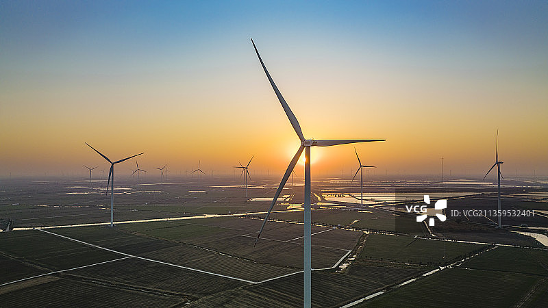 苏北的风电机组图片素材