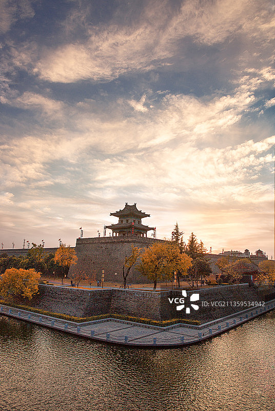 西安城墙  西安风光    城市图片素材