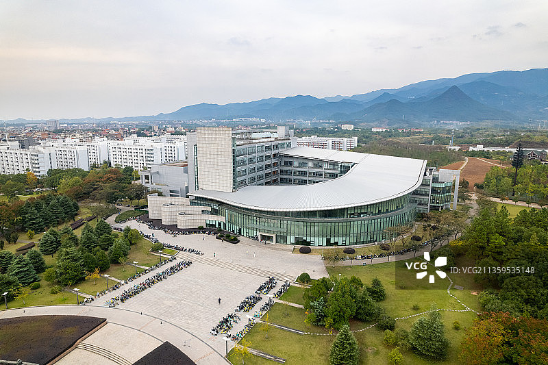航拍浙江师范大学校区图片素材