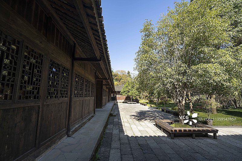 世界遗产-湖北咸丰唐崖土司城遗址初冬风光图片素材