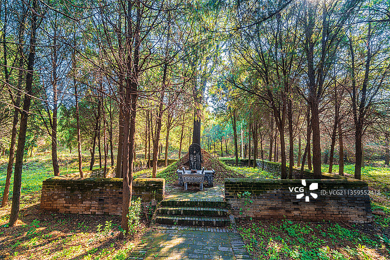 平顶山三苏园景区三苏坟图片素材