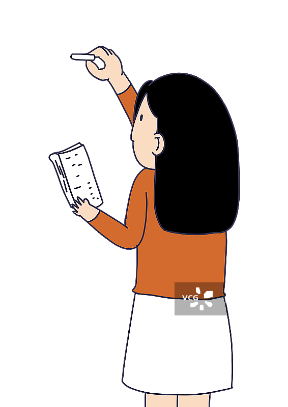 元素：书写的老师图片素材