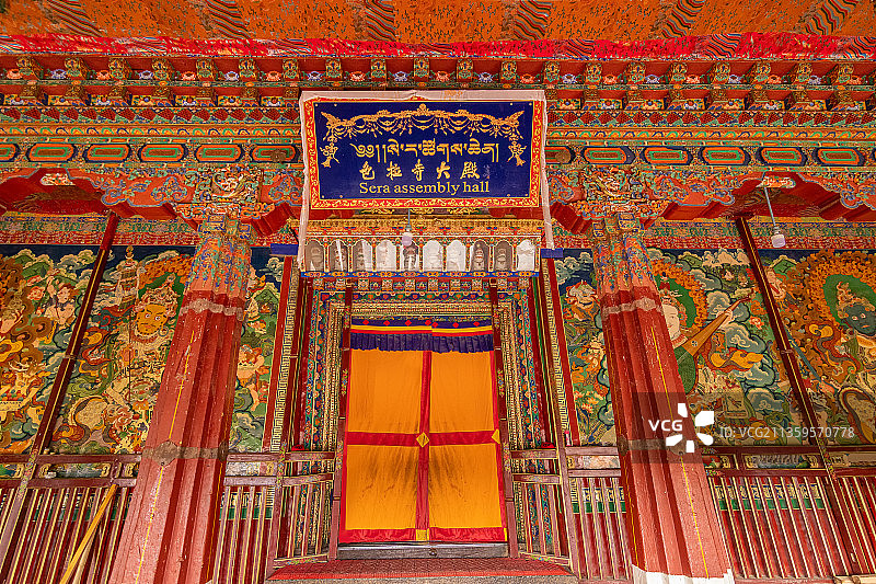 拉萨色拉寺图片素材
