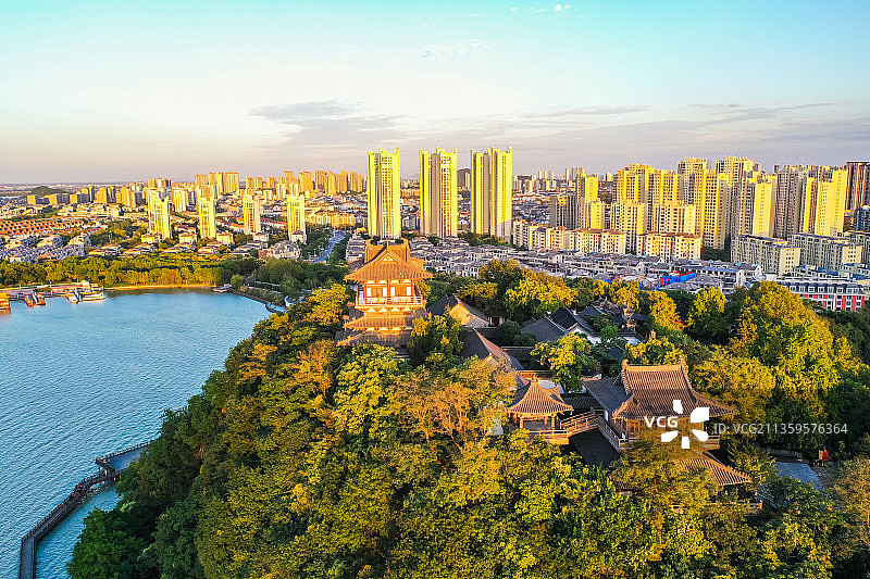 镇江北山公园北固楼图片素材