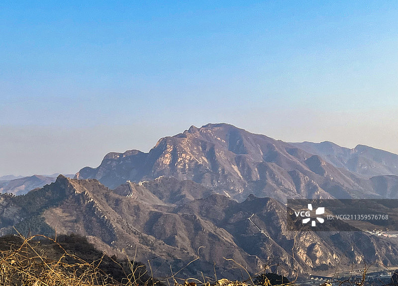 天津蓟州区白蛇谷冬季自然风光图片素材