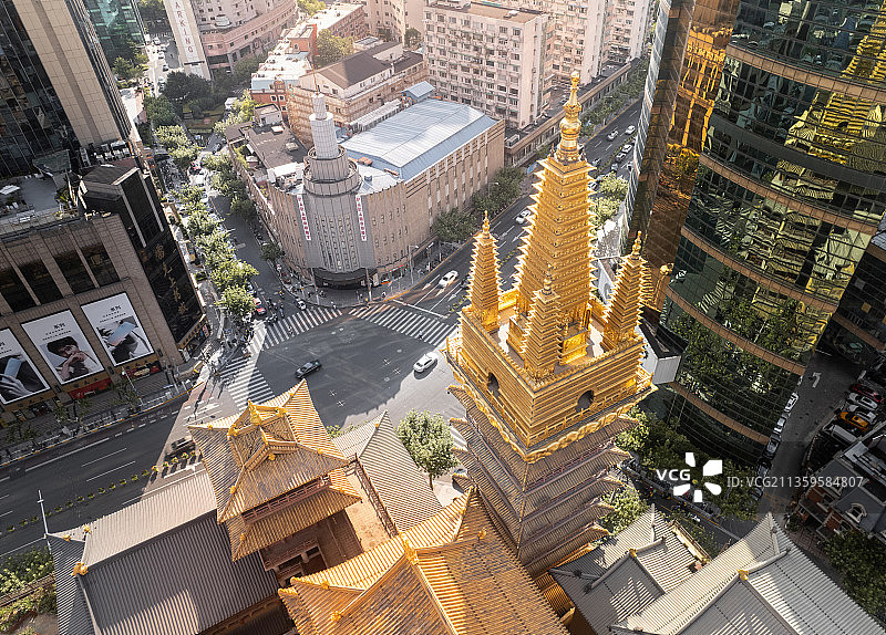 静安寺图片素材