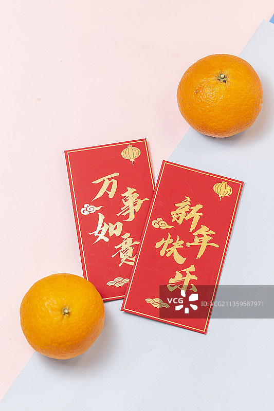 春节新年红包背景图片素材