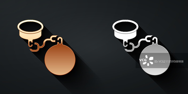 金色银色链球图标图片素材