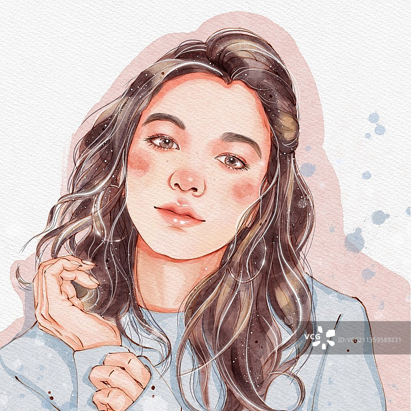 秋季女孩系列#1图片素材