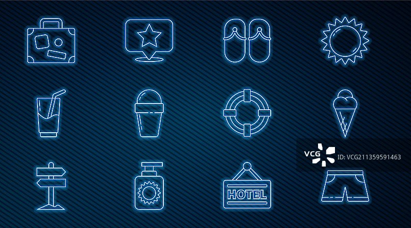 游泳裤冰淇淋蛋卷合集图片素材